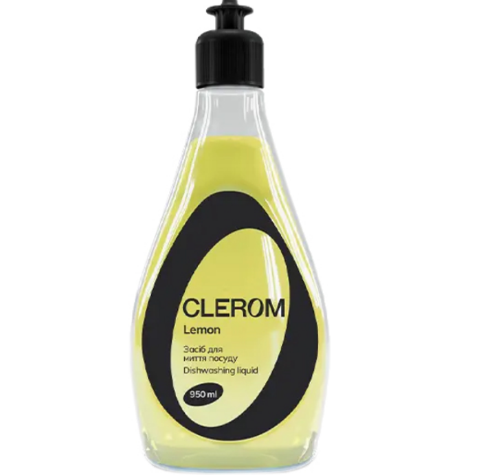 Clerom засіб д/миття посуду 950мл Lemon